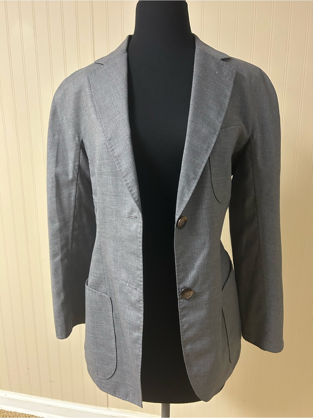 Giorgio Armani Gray Tailored Two-Button Blazer - Authentic!!